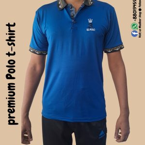 Premium Polo T-shirt Blue