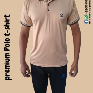 Premium Polo T-shirt Biscuit